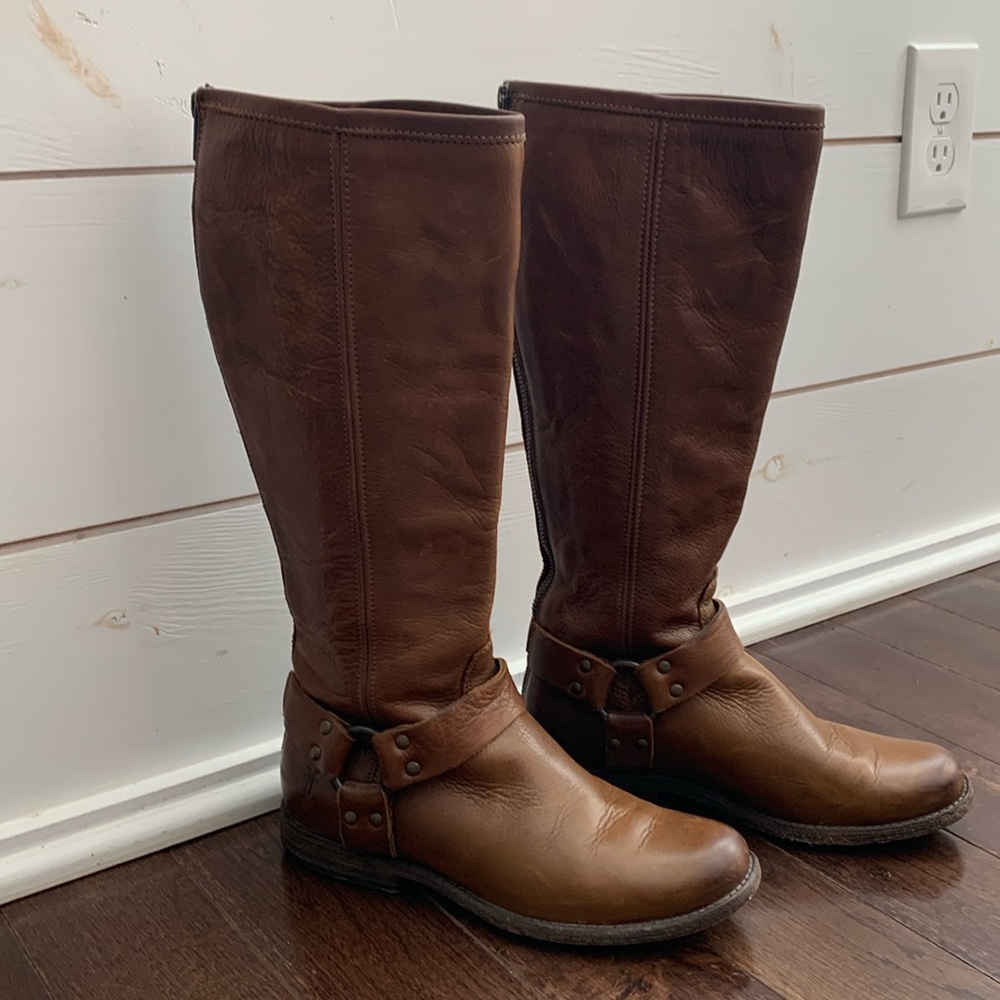 FRYE- Philip harness tall riding boots